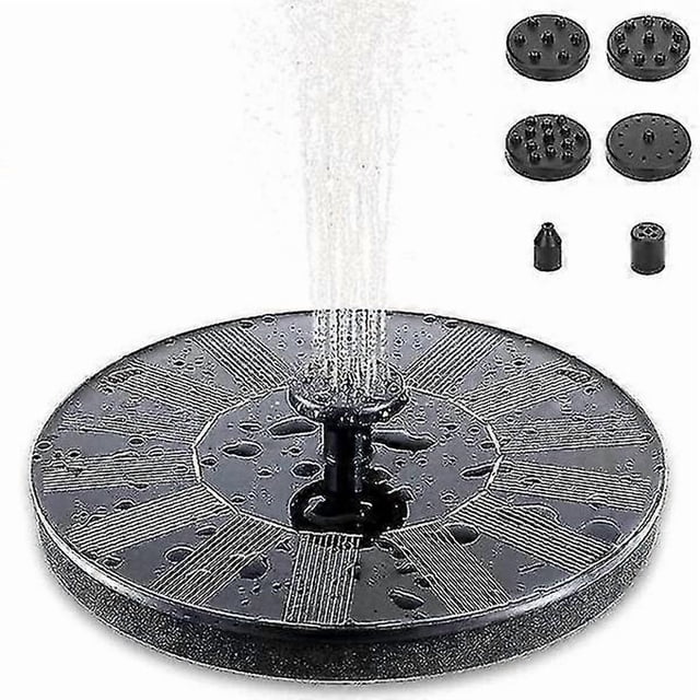 Fountain-Solar Cell Fountain / Water Fountain Solar Cell-16 Cm Black_Perfect Gift
