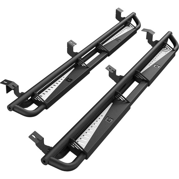 Mescukay 6-inch Running Boards 550 LBS Side Steps Non-Slip Design Black Powder Coating Rock Sliders Fits 2005-2024 Toyota Tacoma Double Cab