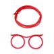thumbnail image 1 of Muyoka Gafas de paja tontas para niños Bucle divertido Paja para beber Gafas Decoración Arte Pajas Juguete Novedad Anteojos Paja para niños Fiesta Reunión anual Fiestas Cumpleaños Muyoka Hogar, 1 of 7
