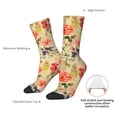thumbnail image 2 of Yiaed Vintage Bird Print Great elasticity Crew Socks Sports socks for Men and Women, 2 of 5