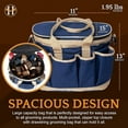 thumbnail image 4 of Huntley Equestrian Deluxe Grooming Organizer Bag, Navy Blue, 4 of 7