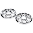 thumbnail image 3 of ALLTIMES 2PCS Speaker Trim Cover Grill for Harley for Electra Glide for Trike 96-13, ABS Gloss Chrome, 3 of 6
