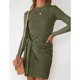 thumbnail image 2 of Vestido ajustado con cuello redondo, vestido de manga larga, vestido ajustado, vestido ajustado con cintura alta, elegante y moderno, 2 of 6
