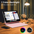thumbnail image 6 of Kenke Keyboard Case for iPad (A16) 11th Generation 11 inch 2025,iPad 10th Generation 10.9 Inch 2022 – Magic-Style Keyboard with Multi-Touch Trackpad – Floating Cantilever Stand – Magnetic Case, Pink, 6 of 9