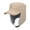 Khaki, variant on Men's Fleece Warm Winter Hats with Visor Windproof Earflap Skull Cap
