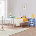 thumbnail image 2 of VECELO 3-Piece Bedroom Set with 1 Metal Bed Frame and 2 Blue Nightstand, Twin Size, 2 of 9