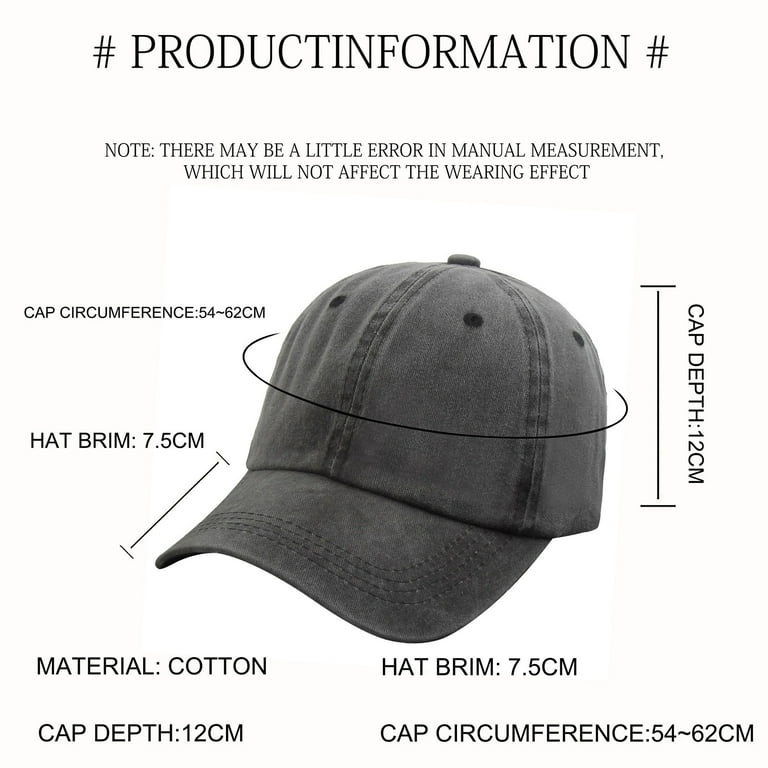 Circumference Women's Fitted Hat Sizes 57-61cm Cap