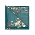 thumbnail image 4 of INSPIRE CHIC Father's Day Men's Floral Print Soft Pocket Squares 1 Pcs Deep Teal One Size, 4 of 5