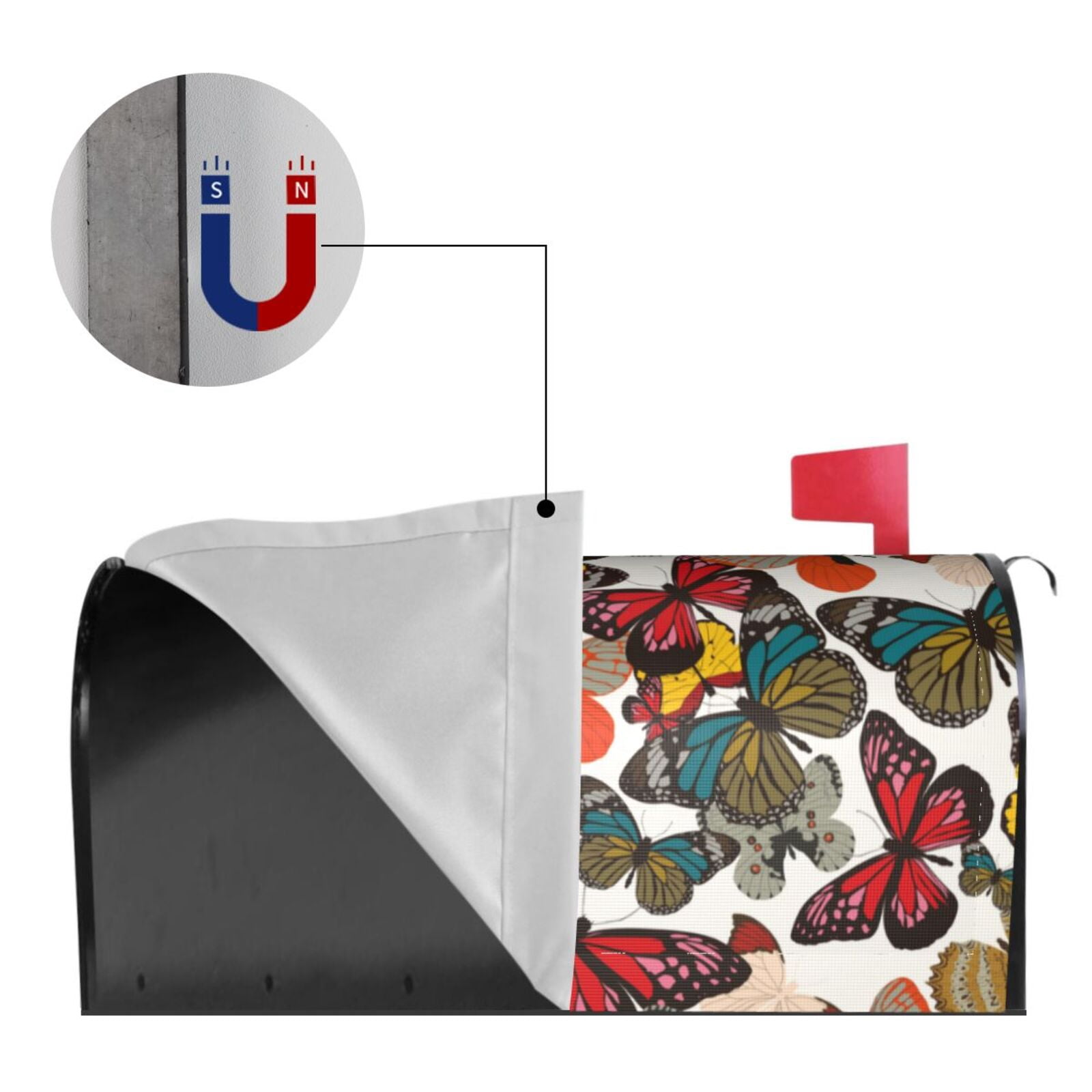 Kdxio Magnetic Mailbox Cover 21x18 in Mailbox Cover Outdoor Decoration Holiday Mailbox Covers for Home Garden Yard-21x18 in