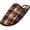 Brown Plaid, variant on NORTY Men's Slip-Resistant Scuff Slippers – Flat Heel, Comfortable, and Durable Design