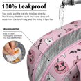 thumbnail image 5 of Womens Halloween Pink Ghosts and Heart Pumpkins Lunch Box for Work,Insulated Lunch Bag for Women,Loncheras Para Mujer,Leakproof Adult Lunch Bag for Work,Beach,Travel,Picnic,Camping, 5 of 7