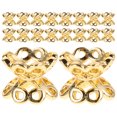 thumbnail image 1 of WHAMVOX 50pcs Bead End Caps Golden Copper Crafts Embellishments for Handmade Jewelry Projects, 1 of 8