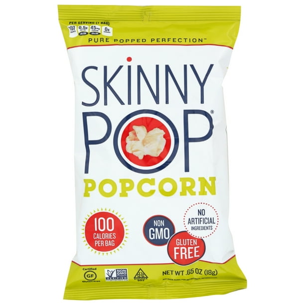 Skinnypop Popcorn 100 Calorie Popcorn Bags , .65 OZ