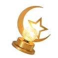 thumbnail image 3 of Luz decorativa de escritorio LED lámpara de noche de escritorio estilo de vacaciones arte del hierro ahuecado suministros Luna estrella, 3 of 5
