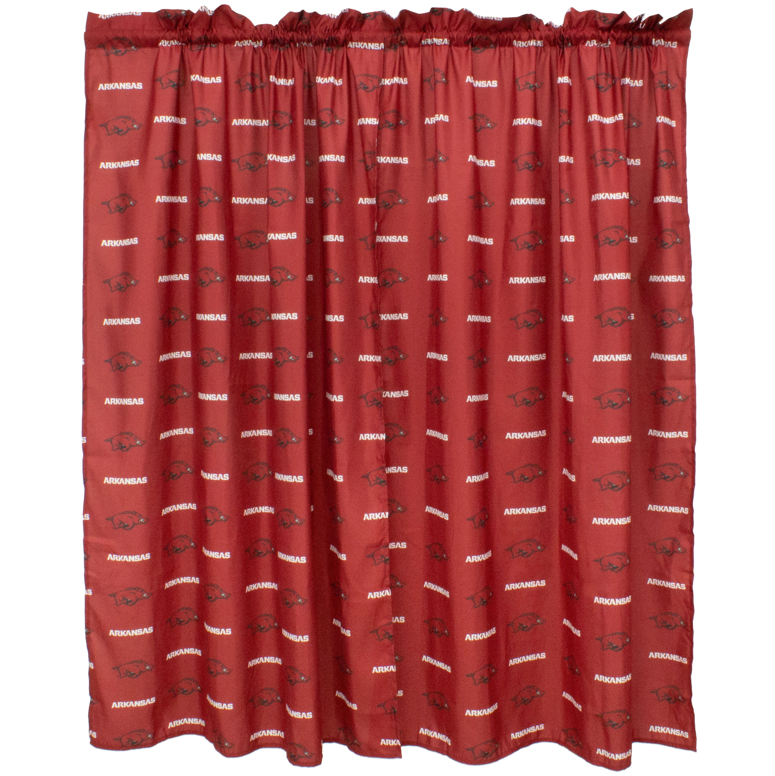 Arkansas Razorbacks 100% Cotton, 84" Curtain Panels, Set of 2