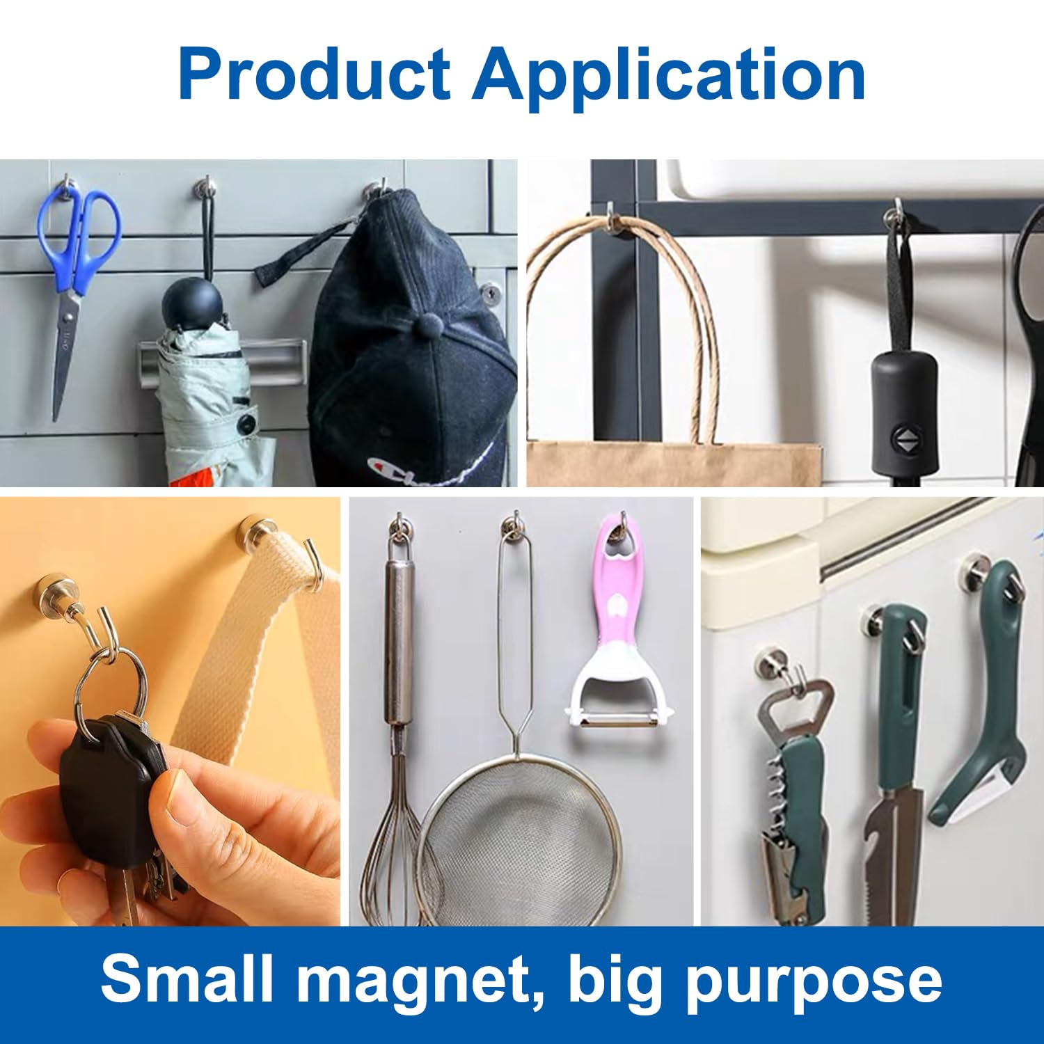 Emlimny Heavy-Duty Magnetic Hooks, 25-Lb Capacity photo 5