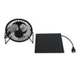 thumbnail image 3 of El mini panel solar de 5W accionó la fan del banco del poder de la fan del hierro de enfriamiento del USB para la oficina en casa al aire libre, 3 of 14