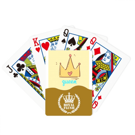 Queen Animation Kawaii Freshness Royal Flush Poker Playing Card Game