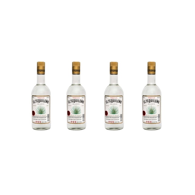 Pack de 4 Tequila El Tequileño Blanco 750 ml