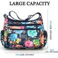 thumbnail image 2 of AOUNQ Crossbody Purses and Handbags for Women Multi Pocket Floral Shoulder Bags Ladies Casual Nylon Purse, 2 of 6