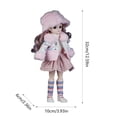 thumbnail image 3 of Muñecas de invierno para niñas, juguetes para vestir muñecas, hermosas y lindas muñecas de moda para niñas, modelos de muñecas con grandes ojos negros, regalo para cumpleaños y Navidad, 3 of 6