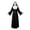 Black, variant on Halloween Cosplay Costume Deluxe Gothic Nun Sister Headpiece Long Robe Set for Women Gir'ls Novelty Halloween Stage Performance Masquerade Birthday Gift Christmas Roleplay Apparel Clothes