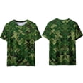 thumbnail image 5 of Yaoyar Men and Women Funny Camouflage Short Sleeve Casual Vintage Fitness Crewneck T-Shirts Casual Sports Round Neck Vintage Short Sleeved Shirt Blouse Tops,Camouflage,L, 5 of 8