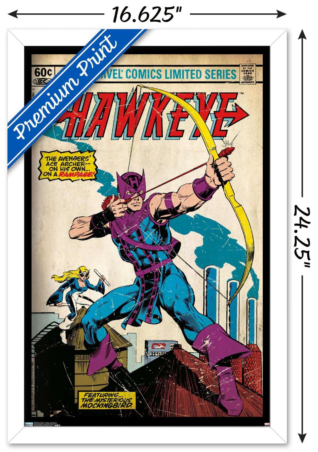 Marvel Comics - Hawkeye - Hawkeye #1 Wall Poster, 14.725" x 22.375", Framed