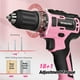 thumbnail image 5 of Juego de destornilladores inalámbricos y herramientas para el hogar WORKPRO 20V, color rosa, 5 of 5