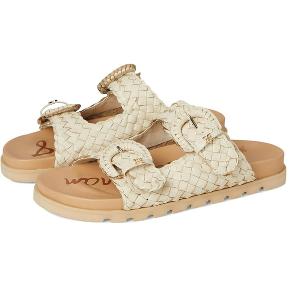 Sam Edelman Women's Tiffanie Slide Footbed Sandal Modern Ivory 11M