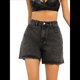 thumbnail image 2 of Pantalones Cortos Vaqueros para Mujer, Informales, de Verano, de Cintura Media, Deshilachados, Elásticos y Rotos. Negro XS, 2 of 10