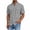 Dark Gray, variant on Akmaiox Dress Shirts for Men Short Sleeve Button Down Henry Collar Work Shirts Vintage Wash Lightweight Comfy Business Casual Fashion Blouses with Pockets S-2XL