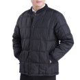thumbnail image 4 of Blusa y camisa de manga larga con cuello alto para hombre, informal, de color liso, con bolsillos y botones, de poliéster., 4 of 4