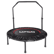 UPGO 40" Foldable Trampoline, Fitness Rebounder with Adjustable Foam Handle, Exercise Trampoline for Adults Indoor/Garden Workout Max Load 330lbs
