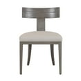 thumbnail image 2 of Benjara Cid Sten 21 Inch Dining Chair Set of 2, T Shape Back, Beige Linen, Gray, 2 of 5