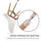 thumbnail image 3 of Aneaseit Protectores De Piso Para Patas De Silla - 2"" X 16 Piezas Transparentes - Almohadillas De Silicona Con Fondo De Fieltro Para Pisos De Madera Y Pies De Muebles - Tapas De Goma Para Sillas - Gr, 3 of 5