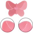 thumbnail image 4 of Una almohadilla de limpieza para brocha de maquillaje, limpiador de brochas de mariposa de silicona, limpiador de brochas, ventosa, almohadilla limpiadora para brochas de maquillaje ER, 4 of 5