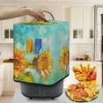 thumbnail image 3 of ZUXONGSY Sunflower Oil Painting Air Fryer Cover Kitchen Appliance Protective Cover with Bottom Edge Polyester Electric Pressure Cooker Cover Anti-Fingerprint for Women Wife Gifts, 3 of 7