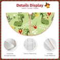 thumbnail image 5 of Kll Cute Dinosaurs Cartoon Christmas Tree Skirt 30",Party Decorations Farmhouse For Christmas Decorations Holiday Party, 5 of 8