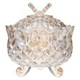 thumbnail image 1 of 1pc 280ML Decorative Glass Candy Jar Butterflies Design Storage Canister, 1 of 4