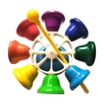 thumbnail image 5 of Desk Bells Metal Hand Bells Kids Toddler 8-Tone Knocking Bell Educational Percussion Musical Instrument Toys Musical Learning Picture 1, 5 of 5