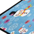 thumbnail image 2 of GZHJMY Kitchen Rugs,Funny Cartoon Snowman Non Slip Washable Cushioned Carpets Polyester AntiFatigue Comfort Porch Floor Mat Doormat Christmas Decoration, 39"x20", 2 of 6