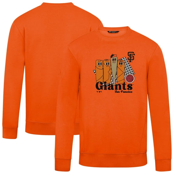 Men's-Levelwear  Orange San Francisco Giants Zane Ballpark Food Pullover Sweatshirt