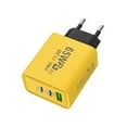 thumbnail image 1 of Chargeur Rapide 3 Ports 65W USB-C PD Type C EU/US Adaptateur Secteur, 1 of 8
