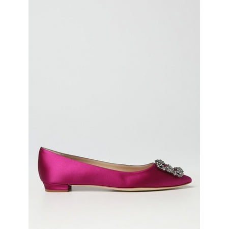 

Manolo Blahnik Ballet Flats Woman Wine Woman