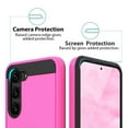 thumbnail image 4 of TJS for Samsung Galaxy S23 Plus Phone Case, Dual Layer Brushed Finish Hard Inner Layer Armor Cover for Galaxy S23 Plus (Pink), 4 of 5