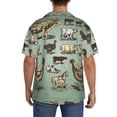 thumbnail image 5 of Disketp Men's Hawaiian Vintage Farm Animals Print Shirts Button Down Holiday Beach Shirts-3X-Large, 5 of 7