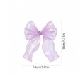 thumbnail image 3 of 12Pcs Iridescent Purple Christmas Bow Ornaments, Large Sheer Fabric Bows for Christmas Tree Wreath Garland Gift Wrap Holiday Decor, 3 of 6