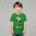 thumbnail image 2 of Boy's Mickey & Friends Christmas Plaid Distressed Portrait  Graphic Tee Kelly Green Small, 2 of 9