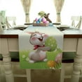 thumbnail image 4 of TIMIFIS Easter Bunny Easter Table Runner , Seasonal Spring Flowers Holiday Kitchen Dining Table Runner for Home Party Decor, 4 of 4